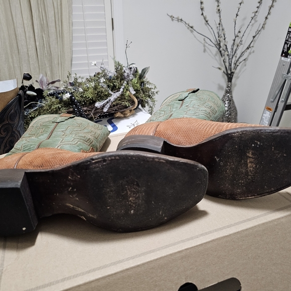 Men's Allen's Lizard Cowboy Boots - Picture 4 of 5
